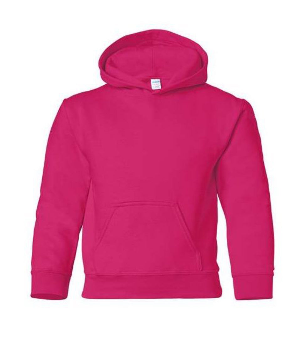 Gildan Pink Hoodie - YOUTH