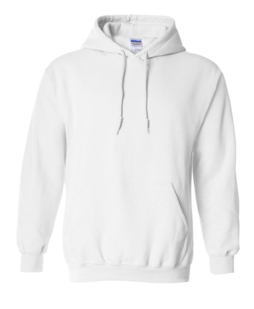 Gildan White Hoodie