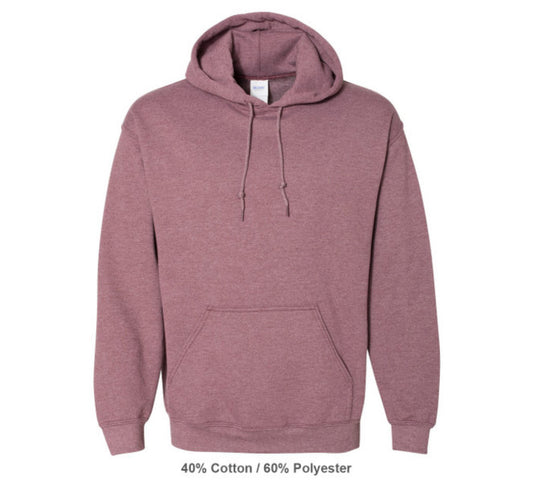 Gildan Heather Maroon Hoodie