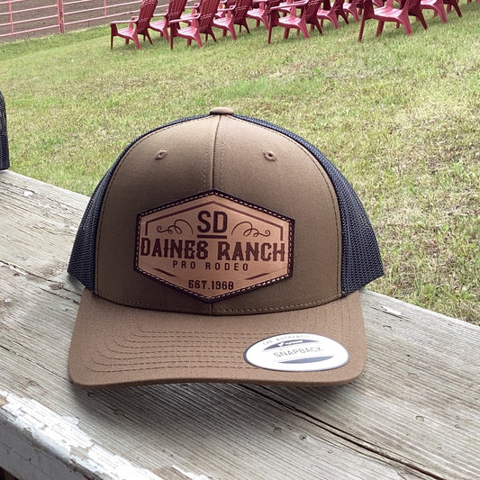 Daines Ranch 2023 - Adult Leather Patch Hat
