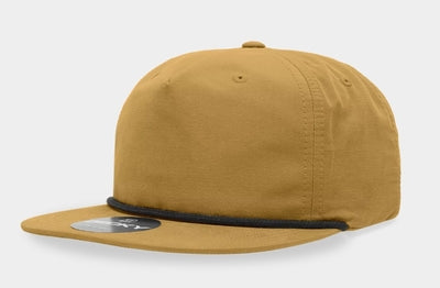 Decky Brand 5 Panel High Profile Relaxed Cotton/Poly Blend Rope Hat